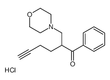 2-(morpholin-4-ium-4-ylmethyl)-1-phenylhex-5-yn-1-one,chloride Structure