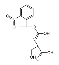 N-1-(2-nitrophenyl)ethoxycarbonylserine Structure