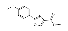 Methyl 2-(4-methoxyphenyl)-1,3-oxazole-4-carboxylate Structure