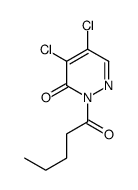 4,5-dichloro-2-pentanoyl-pyridazin-3-one structure