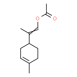 2-(4-methyl-3-cyclohexen-1-yl)propenyl acetate Structure