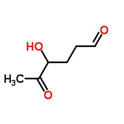 Hexanal, 4-hydroxy-5-oxo- (9CI) structure