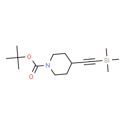 tert-butyl 4-((trimethylsilyl)ethynyl)piperidine-1-carboxylate Structure