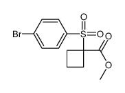 methyl 1-(4-bromophenyl)sulfonylcyclobutane-1-carboxylate Structure