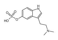 sulfuric acid mono-[3-(2-dimethylamino-ethyl)-indol-5-yl ester]结构式