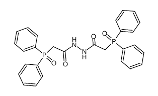 N,N'-bis-(diphenylphosphinoylacetyl)hydrazine Structure