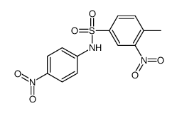 4-methyl-3-nitro-N-(4-nitrophenyl)benzenesulfonamide结构式