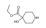 ethyl 4-hydroxypiperidine-4-carboxylate结构式