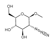 methyl 2-azido-2-deoxy-β-D-glucopyranoside Structure
