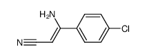 3-amino-3-(4-chlorophenyl)acrylonitrile Structure