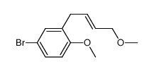 4-methoxy-3-(4-methoxy-2-butenyl)-bromobenzene结构式