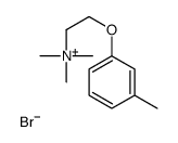 trimethyl-[2-(3-methylphenoxy)ethyl]azanium,bromide结构式