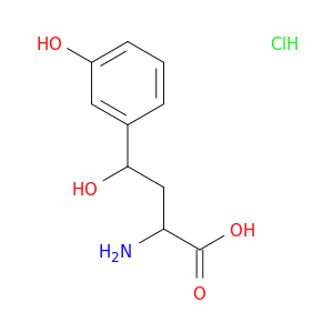 2-Amino-4-hydroxy-4-(3-hydroxyphenyl)butanoic acid hydrochloride Structure