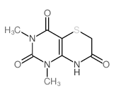 2,4-dimethyl-7-thia-2,4,10-triazabicyclo[4.4.0]dec-11-ene-3,5,9-trione结构式