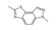 6H-Pyrazolo[3,4-g]benzothiazole,2,6-dimethyl-(8CI)结构式
