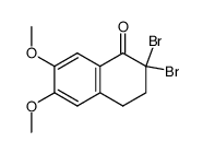 2,2-dibromo-6,7-dimethoxy-3,4-dihydronaphthalen-1(2H)-one Structure