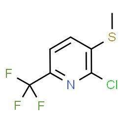 2-Chloro-3-methylthio-6-(trifluoromethyl)pyridine结构式