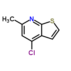 4-Chloro-6-methylthieno[2,3-b]pyridine结构式