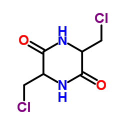 3,6-双(氯甲基)-2,5-哌嗪二酮结构式