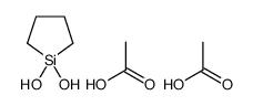 acetic acid,1,1-dihydroxysilolane结构式
