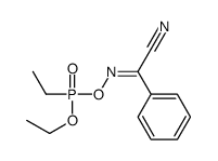 (E)-N-[ethoxy(ethyl)phosphoryl]oxybenzenecarboximidoyl cyanide结构式