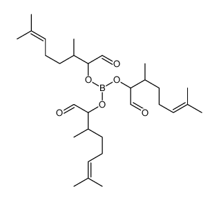 tris(3,7-dimethyl-1-oxooct-6-en-2-yl) borate Structure