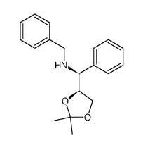 (S)-N-benzyl-1-((S)-2,2-dimethyl-1,3-dioxolan-4-yl)-1-phenylmethanamine结构式