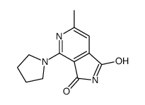 6-methyl-4-pyrrolidin-1-ylpyrrolo[3,4-c]pyridine-1,3-dione结构式