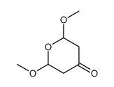 2,6-dimethoxyoxan-4-one Structure