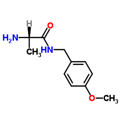 N-(4-Methoxybenzyl)-L-alaninamide结构式
