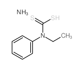Carbamodithioic acid,ethylphenyl-, ammonium salt (9CI) Structure