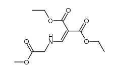 methyl N-[2,2-bis(ethoxycarbonyl)ethenyl]glycinate结构式