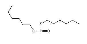 1-[hexylsulfanyl(methyl)phosphoryl]oxyhexane结构式