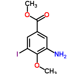 Methyl 3-amino-5-iodo-4-methoxybenzoate结构式