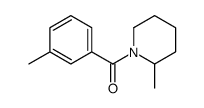 2-Methyl-1-(3-Methylbenzoyl)piperidine structure