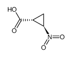 Cyclopropanecarboxylic acid, 2-nitro-, (1R,2R)-rel- (9CI)结构式