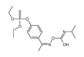 [(Z)-1-(4-diethoxyphosphinothioyloxyphenyl)ethylideneamino] N-propan-2-ylcarbamate Structure