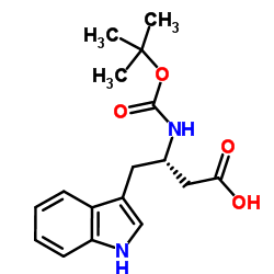 Boc-β-HomoTrp-OH structure