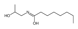 N-(2-hydroxypropyl)octanamide structure