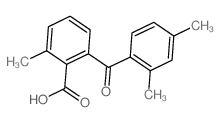 Benzoic acid,2-(2,4-dimethylbenzoyl)-6-methyl- structure