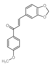 2-Propen-1-one,3-(1,3-benzodioxol-5-yl)-1-(4-methoxyphenyl)- Structure