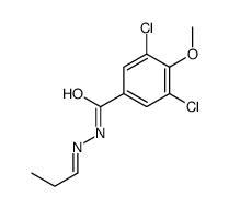 3,5-dichloro-4-methoxy-N-[(E)-propylideneamino]benzamide结构式