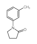 2-Pyrrolidinone,1-(3-methylphenyl)- structure