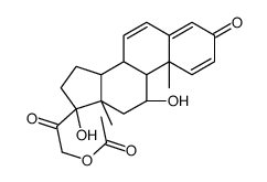 6,7-Dehydro Prednisolone 21-Acetate结构式