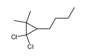 1-(2,2-Dichloro-3,3-dimethylcyclopropyl)butane结构式
