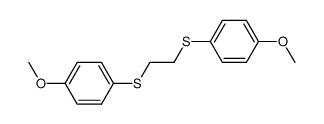 1,2-Bis(4-methoxyphenylthio)ethane结构式