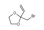 2-bromomethyl-2-vinyl-1,3-dioxolane Structure