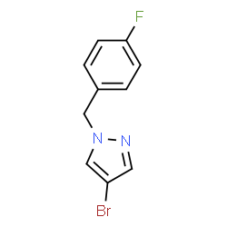 4-Bromo-1-(4-fluorobenzyl)-1H-pyrazole结构式