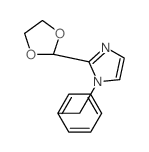 1H-Imidazole,2-(1,3-dioxolan-2-yl)-1-(phenylmethyl)- Structure