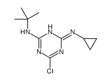 2-(tert-Butylamino)-4-chloro-6-cyclopropylamino-1,3,5-triazine Structure